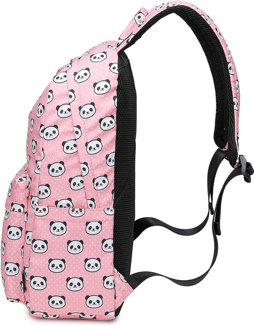 Load image into Gallery viewer, Lightweight Cute Panda Backpacks for Girls School Backpacks with Lunch Bag (Panda Pink Set)
