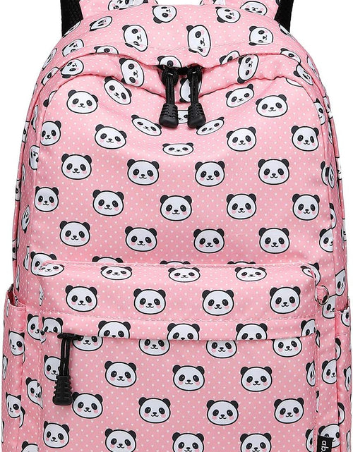 Load image into Gallery viewer, Lightweight Cute Panda Backpacks for Girls School Backpacks with Lunch Bag (Panda Pink Set)
